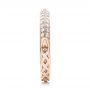 14k Rose Gold 14k Rose Gold Custom Diamond Wedding Band - Side View -  102051 - Thumbnail