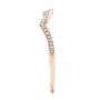 18k Rose Gold 18k Rose Gold Custom Diamond Wedding Band - Side View -  102204 - Thumbnail