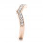 14k Rose Gold 14k Rose Gold Custom Diamond Wedding Band - Side View -  102234 - Thumbnail