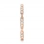 14k Rose Gold 14k Rose Gold Custom Diamond Wedding Band - Side View -  102259 - Thumbnail