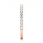 18k Rose Gold 18k Rose Gold Custom Diamond Wedding Band - Side View -  102291 - Thumbnail