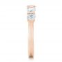 18k Rose Gold 18k Rose Gold Custom Diamond Wedding Band - Side View -  102301 - Thumbnail