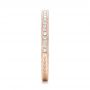 18k Rose Gold 18k Rose Gold Custom Diamond Wedding Band - Side View -  102350 - Thumbnail