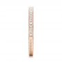 14k Rose Gold 14k Rose Gold Custom Diamond Wedding Band - Side View -  102350 - Thumbnail