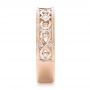 18k Rose Gold 18k Rose Gold Custom Diamond Wedding Band - Side View -  102426 - Thumbnail