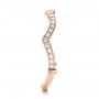 18k Rose Gold 18k Rose Gold Custom Diamond Wedding Band - Side View -  102484 - Thumbnail
