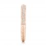 18k Rose Gold 18k Rose Gold Custom Diamond Wedding Band - Side View -  102768 - Thumbnail