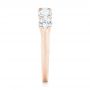 14k Rose Gold 14k Rose Gold Custom Diamond Wedding Band - Side View -  102953 - Thumbnail