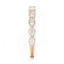 18k Rose Gold 18k Rose Gold Custom Diamond Wedding Band - Side View -  103039 - Thumbnail