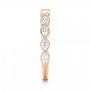 14k Rose Gold 14k Rose Gold Custom Diamond Wedding Band - Side View -  103039 - Thumbnail