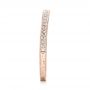 18k Rose Gold 18k Rose Gold Custom Diamond Wedding Band - Side View -  103326 - Thumbnail