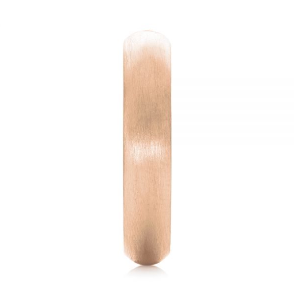 18k Rose Gold 18k Rose Gold Custom Diamond Wedding Band - Side View - 103378