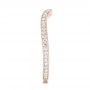 14k Rose Gold 14k Rose Gold Custom Diamond Wedding Band - Side View -  103397 - Thumbnail