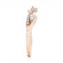 18k Rose Gold 18k Rose Gold Custom Diamond Wedding Band - Side View -  103419 - Thumbnail