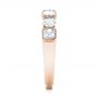 18k Rose Gold 18k Rose Gold Custom Diamond Wedding Band - Side View -  103437 - Thumbnail