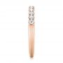 14k Rose Gold 14k Rose Gold Custom Diamond Wedding Band - Side View -  103522 - Thumbnail