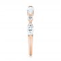 14k Rose Gold 14k Rose Gold Custom Diamond Wedding Band - Side View -  103913 - Thumbnail