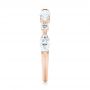 18k Rose Gold 18k Rose Gold Custom Diamond Wedding Band - Side View -  103913 - Thumbnail