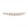 18k Rose Gold 18k Rose Gold Custom Diamond Wedding Band - Top View -  102023 - Thumbnail