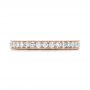 18k Rose Gold 18k Rose Gold Custom Diamond Wedding Band - Top View -  102043 - Thumbnail