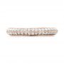 14k Rose Gold 14k Rose Gold Custom Diamond Wedding Band - Top View -  102051 - Thumbnail