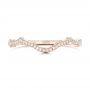 14k Rose Gold 14k Rose Gold Custom Diamond Wedding Band - Top View -  102139 - Thumbnail