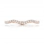 18k Rose Gold 18k Rose Gold Custom Diamond Wedding Band - Top View -  102149 - Thumbnail