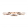 18k Rose Gold 18k Rose Gold Custom Diamond Wedding Band - Top View -  102256 - Thumbnail