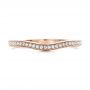 18k Rose Gold 18k Rose Gold Custom Diamond Wedding Band - Top View -  102256 - Thumbnail