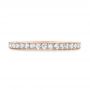 14k Rose Gold 14k Rose Gold Custom Diamond Wedding Band - Top View -  102291 - Thumbnail