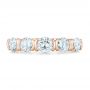 18k Rose Gold 18k Rose Gold Custom Diamond Wedding Band - Top View -  102301 - Thumbnail