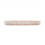 18k Rose Gold 18k Rose Gold Custom Diamond Wedding Band - Top View -  102350 - Thumbnail