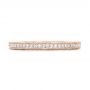 18k Rose Gold 18k Rose Gold Custom Diamond Wedding Band - Top View -  102350 - Thumbnail