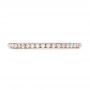18k Rose Gold 18k Rose Gold Custom Diamond Wedding Band - Top View -  102351 - Thumbnail