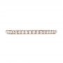 14k Rose Gold 14k Rose Gold Custom Diamond Wedding Band - Top View -  102351 - Thumbnail