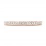 14k Rose Gold 14k Rose Gold Custom Diamond Wedding Band - Top View -  102414 - Thumbnail