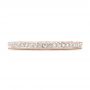 14k Rose Gold 14k Rose Gold Custom Diamond Wedding Band - Top View -  102414 - Thumbnail