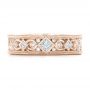 18k Rose Gold 18k Rose Gold Custom Diamond Wedding Band - Top View -  102426 - Thumbnail