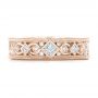 14k Rose Gold 14k Rose Gold Custom Diamond Wedding Band - Top View -  102426 - Thumbnail