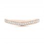 18k Rose Gold 18k Rose Gold Custom Diamond Wedding Band - Top View -  102446 - Thumbnail