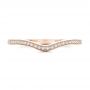 14k Rose Gold 14k Rose Gold Custom Diamond Wedding Band - Top View -  102454 - Thumbnail