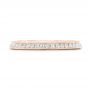 14k Rose Gold 14k Rose Gold Custom Diamond Wedding Band - Top View -  102521 - Thumbnail