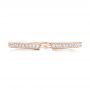 14k Rose Gold 14k Rose Gold Custom Diamond Wedding Band - Top View -  102598 - Thumbnail