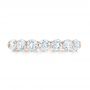 18k Rose Gold 18k Rose Gold Custom Diamond Wedding Band - Top View -  102746 - Thumbnail