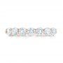 18k Rose Gold 18k Rose Gold Custom Diamond Wedding Band - Top View -  102746 - Thumbnail
