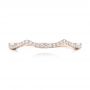 14k Rose Gold 14k Rose Gold Custom Diamond Wedding Band - Top View -  102753 - Thumbnail