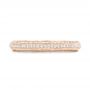 14k Rose Gold 14k Rose Gold Custom Diamond Wedding Band - Top View -  102768 - Thumbnail