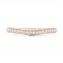 14k Rose Gold 14k Rose Gold Custom Diamond Wedding Band - Top View -  102773 - Thumbnail