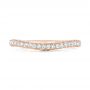 18k Rose Gold 18k Rose Gold Custom Diamond Wedding Band - Top View -  102773 - Thumbnail