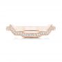 14k Rose Gold 14k Rose Gold Custom Diamond Wedding Band - Top View -  102784 - Thumbnail